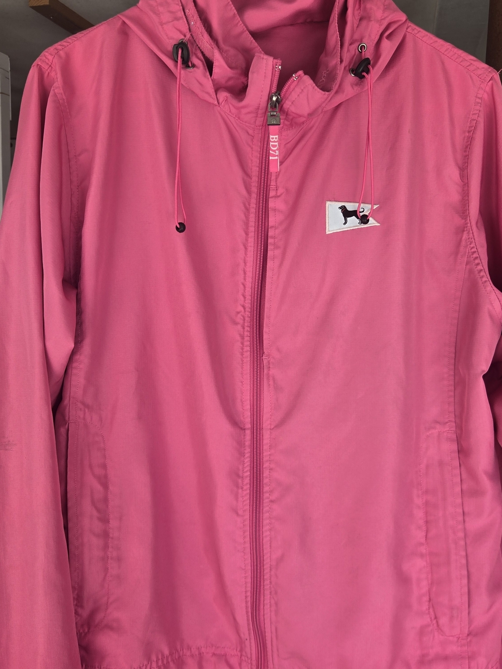 The Black Dog Women’s Pink Hooded Jacket